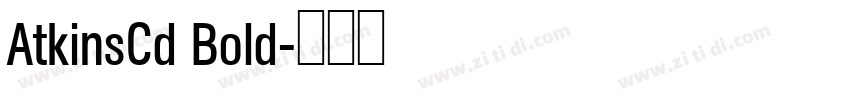 AtkinsCd Bold字体转换